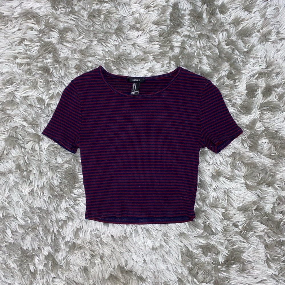 Striped Crop Top